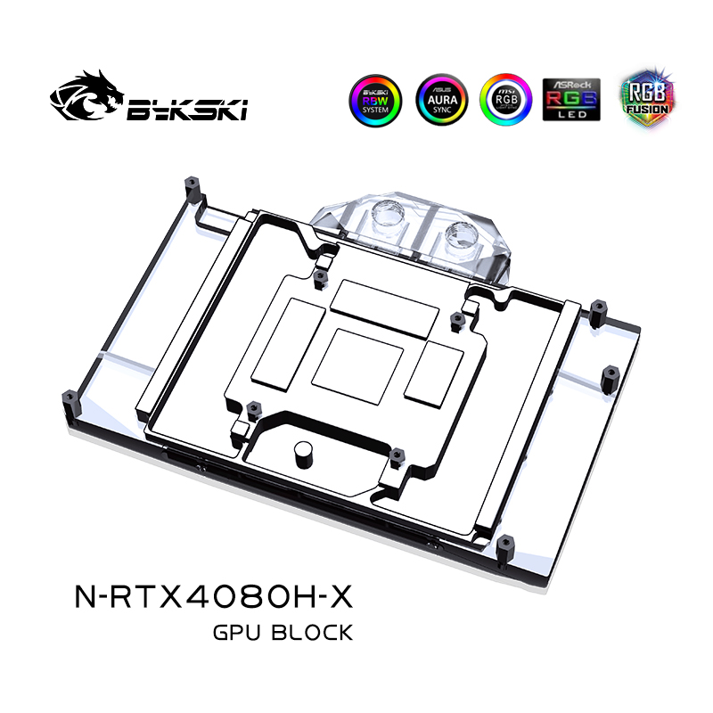 Nvidia Vga Rtx 4080 - บล็อกระบายความร้อนด้วยน้ำสำหรับ GPU รุ่น Bykski สำหรับการ์ด NVIDIA