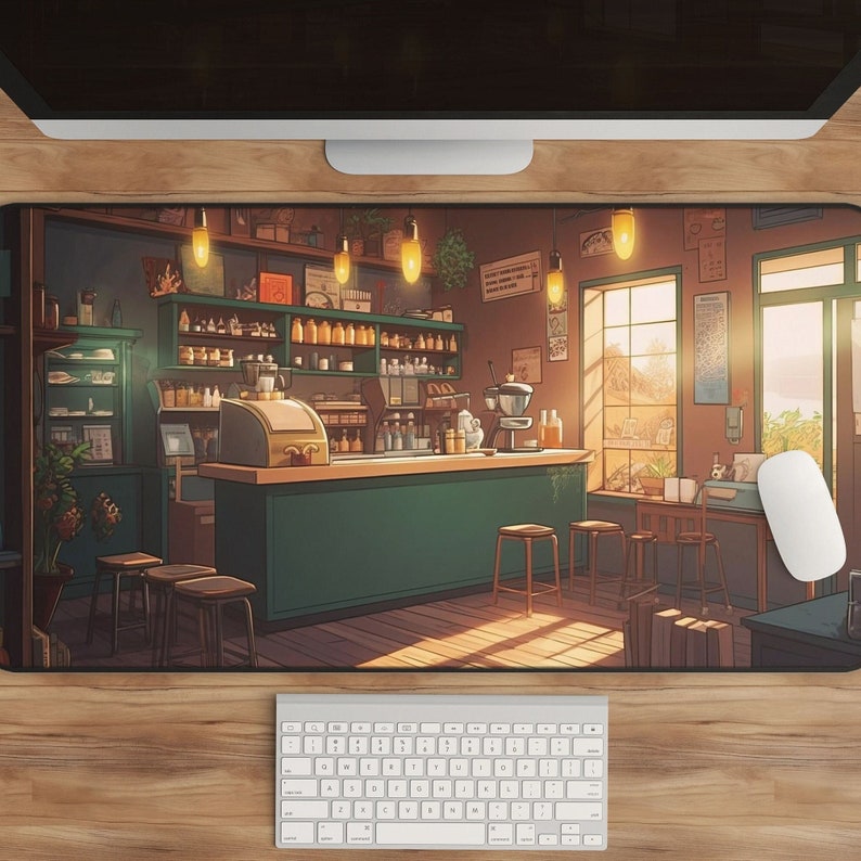 Gaming Accessories Shop - Kawaii อะนิเมะโต๊ะร้านกาแฟ Art XL Gaming Desk