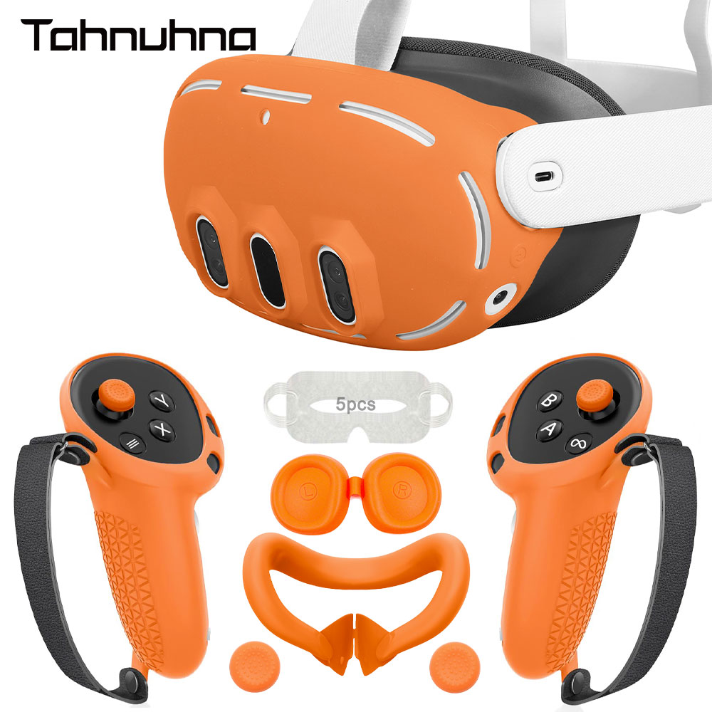Controller Grip Cover - ซิลิโคนป้องกันชุดสําหรับ Quest 3 VR ชุดหูฟัง Controller