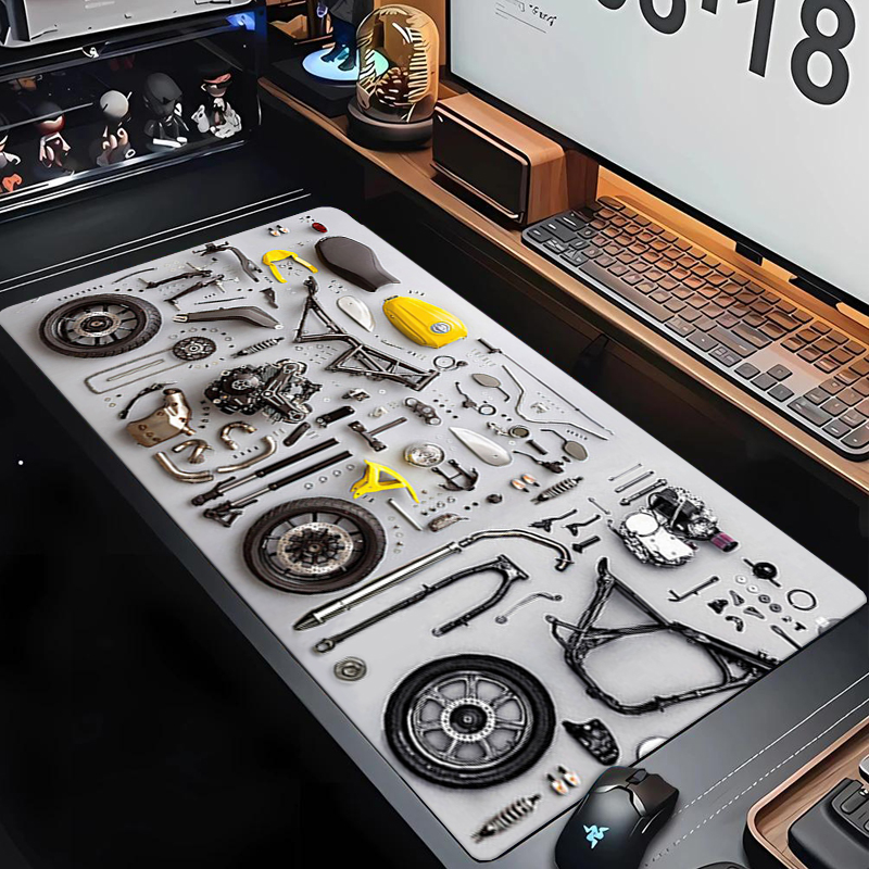 Gaming Accessories For Gaming Desk - แผนภาพการถอดประกอบ แผ่นรองเมาส์ยาง แผ่นรองเมาส์ XXL อุปกรณ์เสริมสำหรับเล่นเกม แผ่นรองเมาส์สำหรับสำนักงาน
