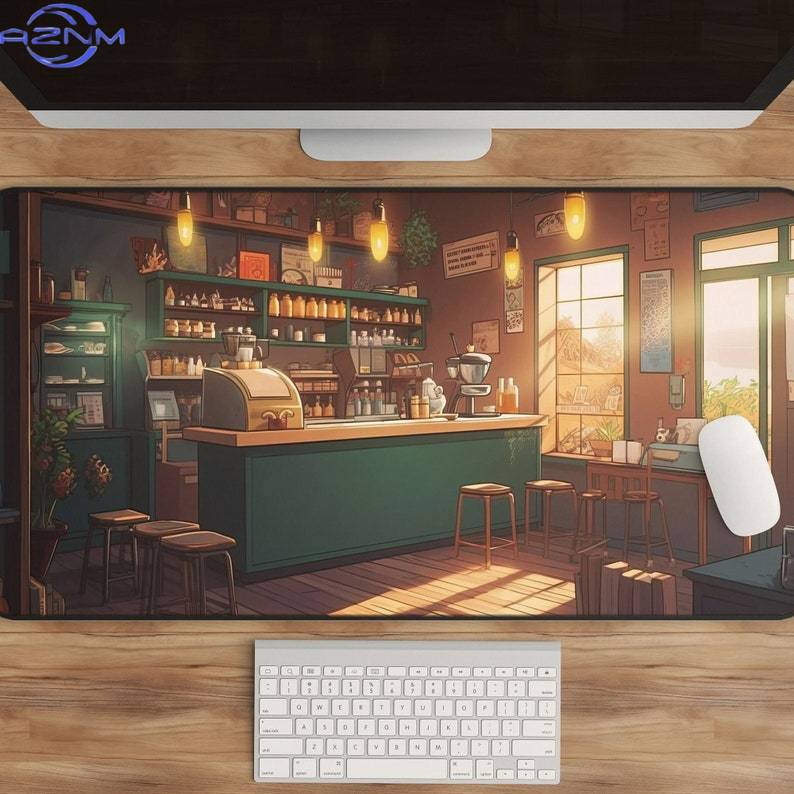 Gaming Accessories Shop - แผ่นรองโต๊ะลายการ์ตูนคาวาอี้ แผ่นรองโต๊ะเกมมิ่งขนาดใหญ่สำหรับร้านกาแฟ แผ่นรองโต๊ะสวยงามน่ารัก แผ่นรองเมาส์สำหรับสำนักงาน อุปกรณ์เสริมโต๊ะทำงาน