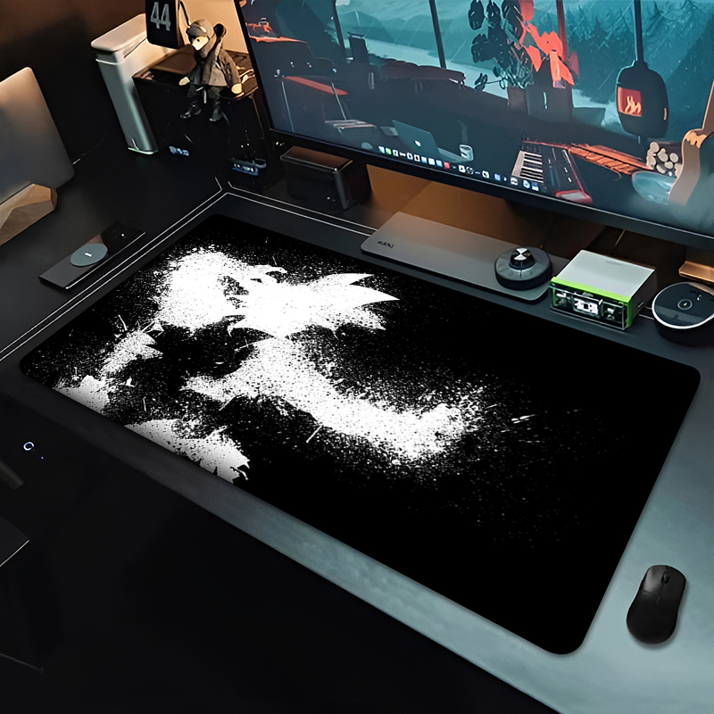 แผ่นรองเมาส์อนิเมะ DBZ สีดำ ลา - Gaming Accessories For Gaming Desk บทวิจารณ์และราคา