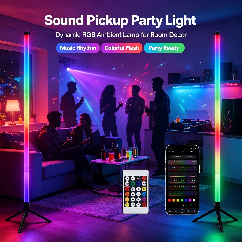 โคมไฟตั้งพื้นแบบมุม RGB LED 2  - Gaming Accessories Bedroom บทวิจารณ์และราคา