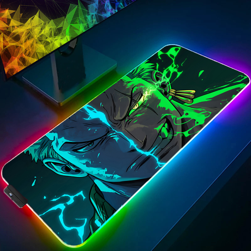 ONE PIECE Zoro Mouse Pad RGB อ - Gaming Accessories Rgb บทวิจารณ์และราคา