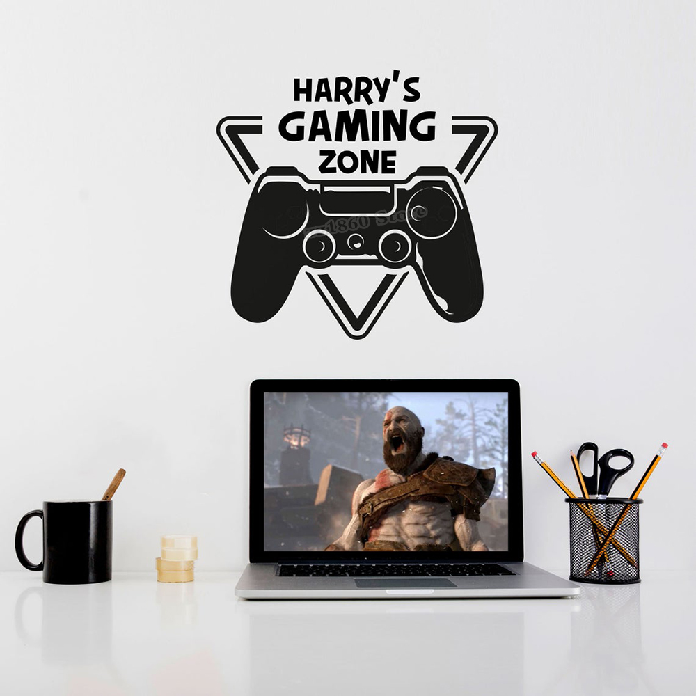 Custom ชื่อ Gaming Zone Wall D - Gaming Accessories Bedroom บทวิจารณ์และราคา