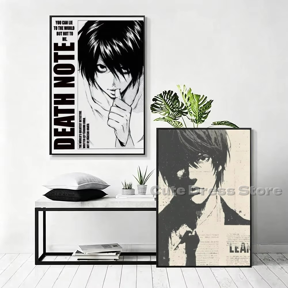 ภาพพิมพ์บนผ้าใบ Death Note แบบ - Gaming Accessories Bedroom บทวิจารณ์และราคา