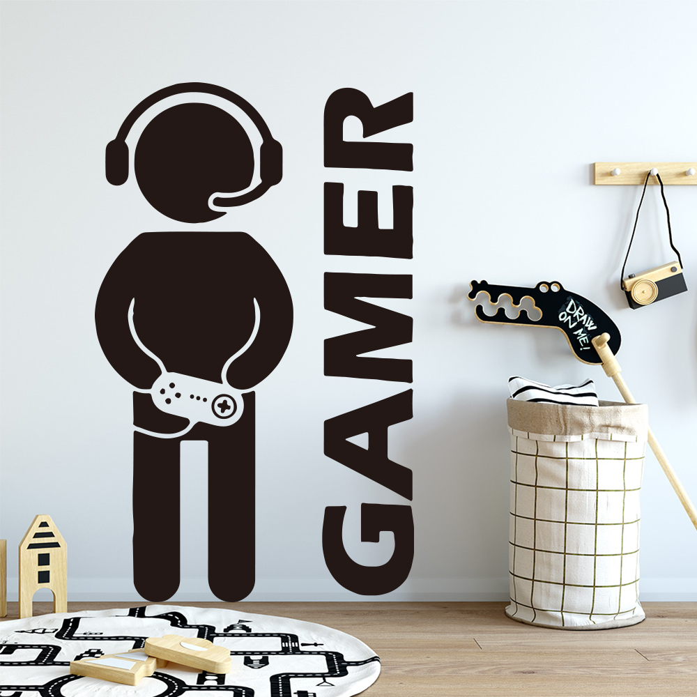 1 PC Gamer Wall Art Decal สําห - Gaming Accessories Bedroom บทวิจารณ์และราคา