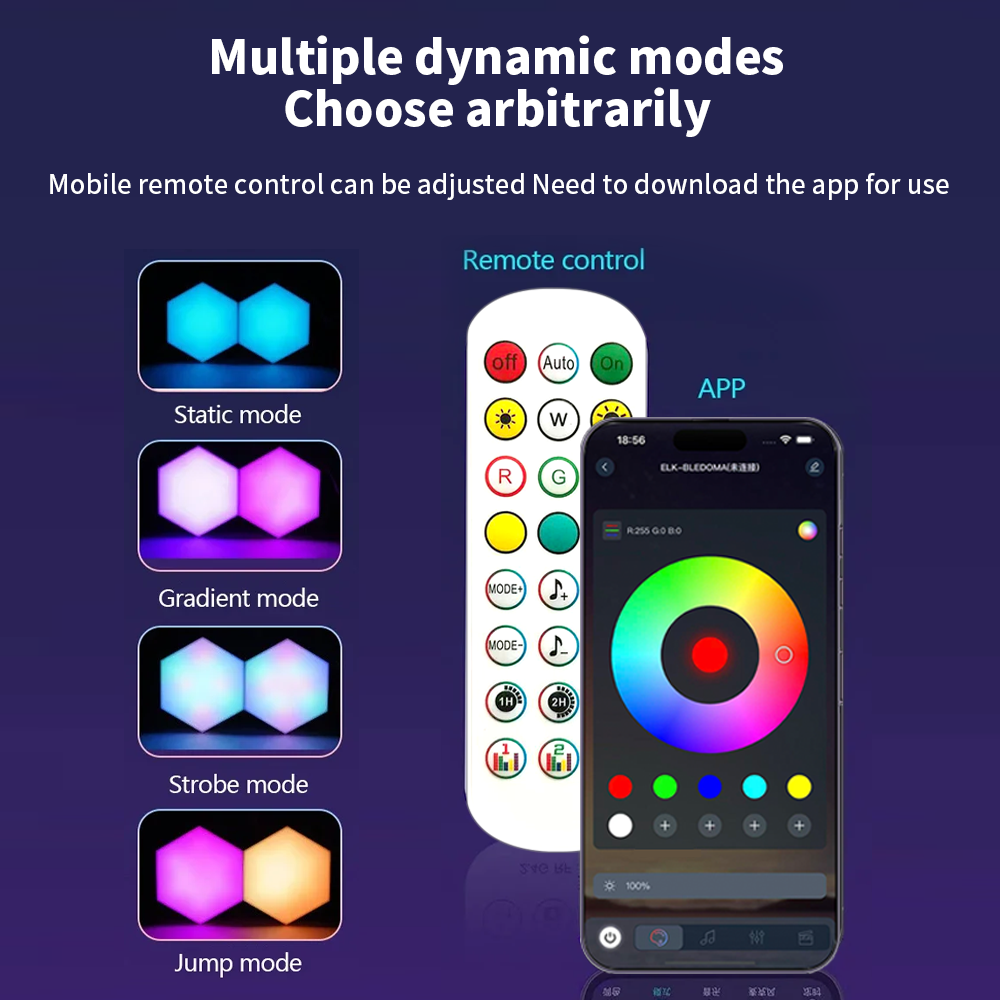 ไฟติดผนัง Smart RGB Hex แบบ DI - Gaming Accessories Bedroom บทวิจารณ์และราคา