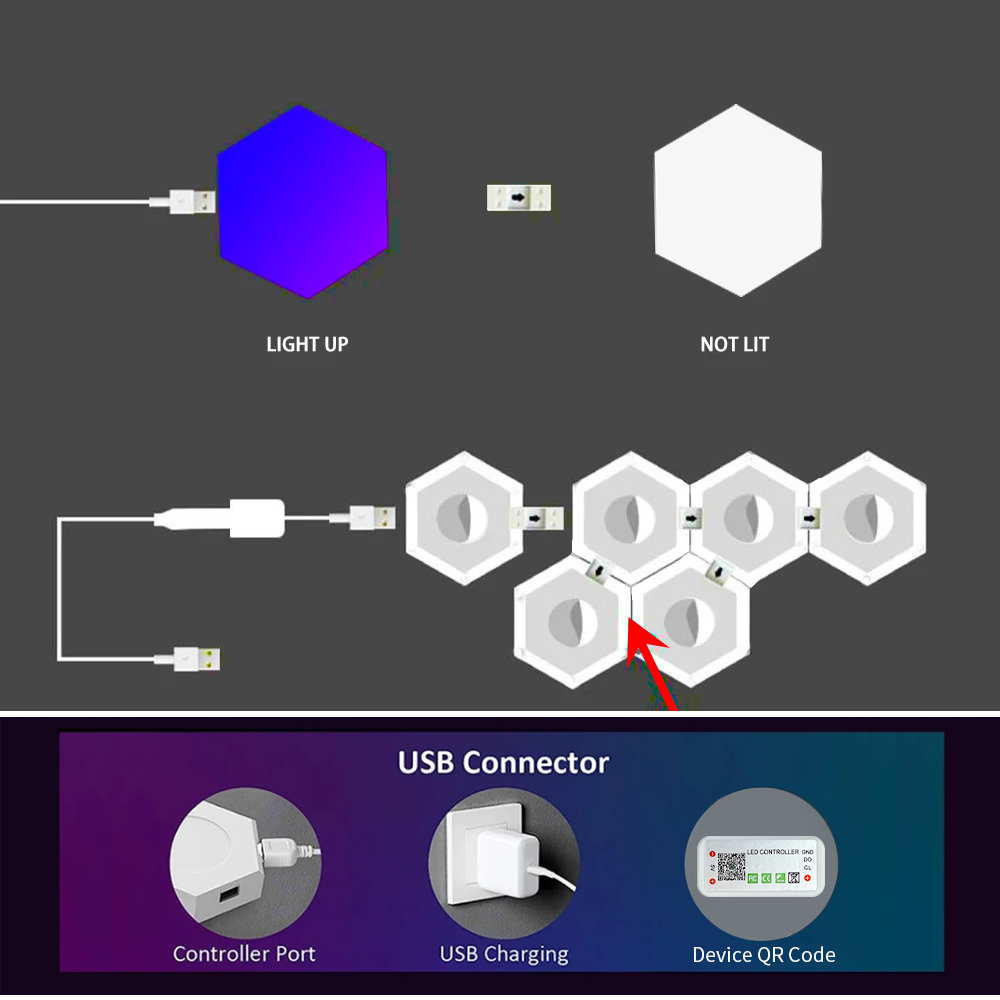 ไฟติดผนัง Smart RGB Hex แบบ DI - Gaming Accessories Bedroom บทวิจารณ์และราคา
